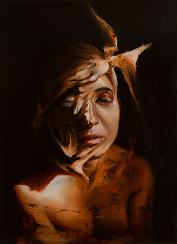 Dario Puggioni, Fuori Luogo, Öl auf Holz, 30x22 cm, 2014